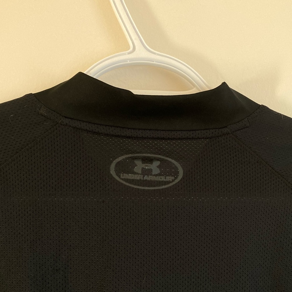 Under Armour Fitted Heatgear Black Long Sleeve Shirt Size Large - Picture 5 of 6